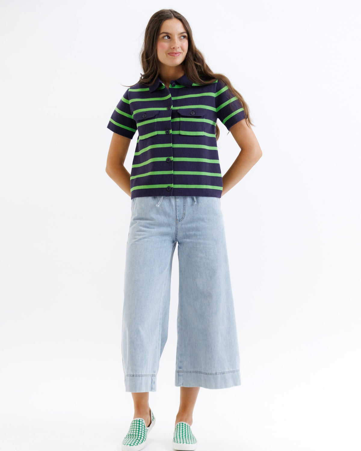 Retro Collared Cardigan