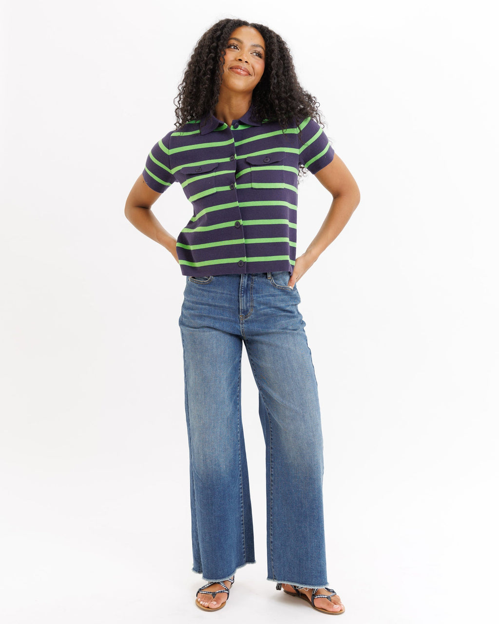 Retro Collared Cardigan