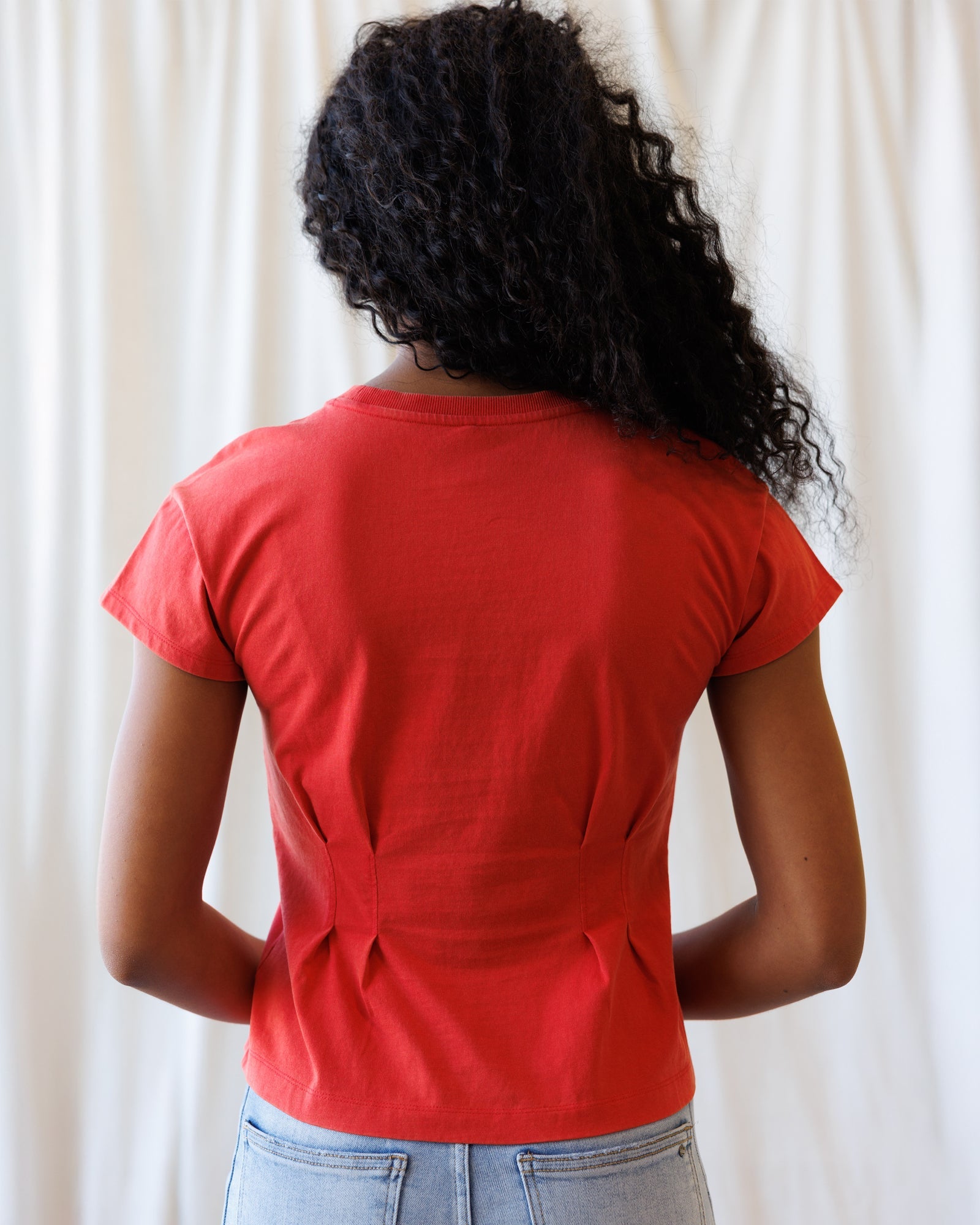 The Ava Pleated Peplum Tee