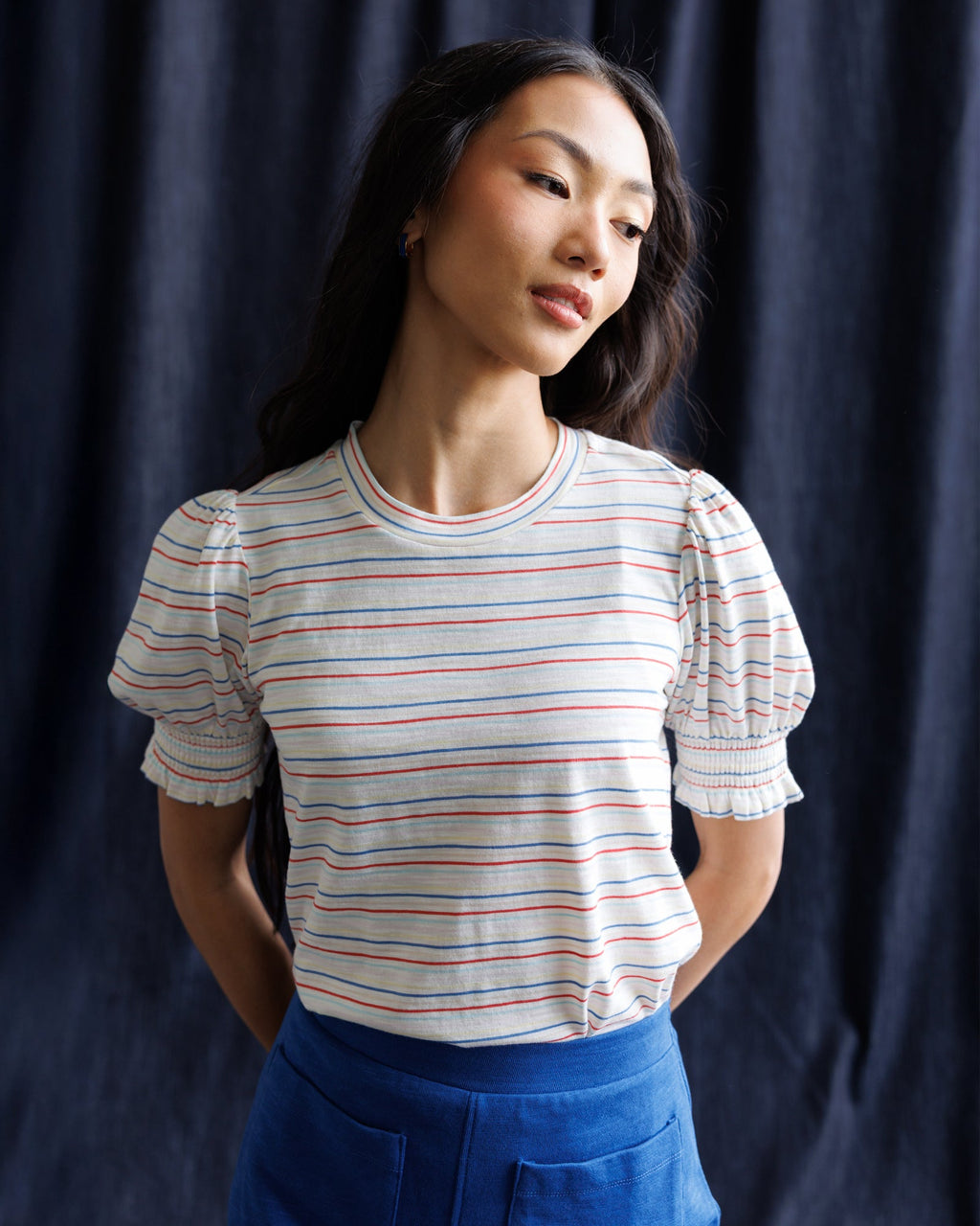 Tres Belle Puff Top