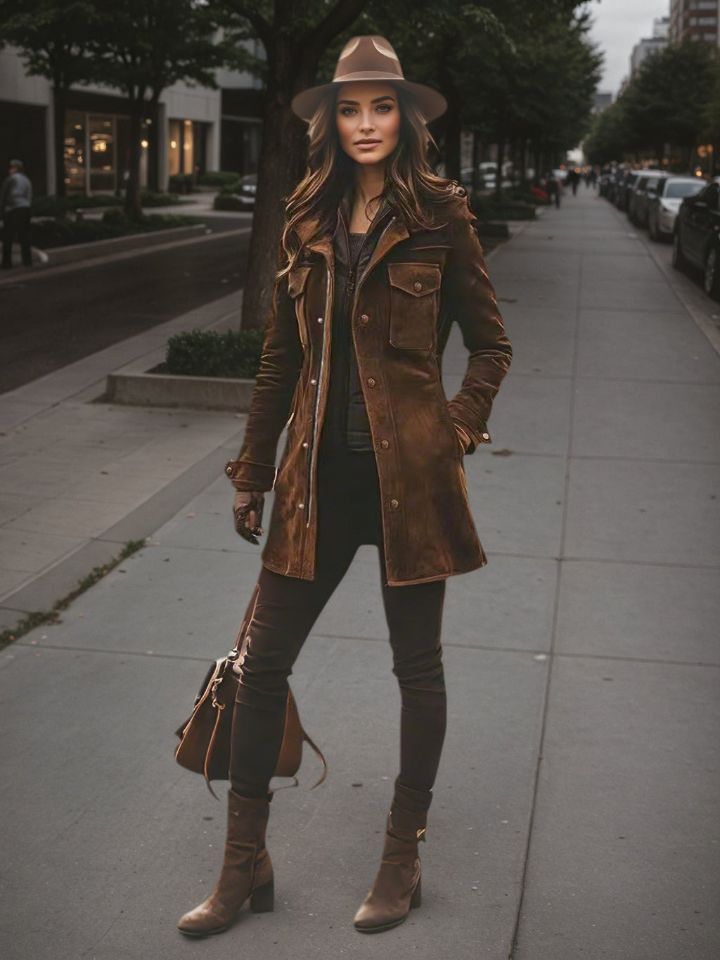 The Aspen Suede Trench Jacket