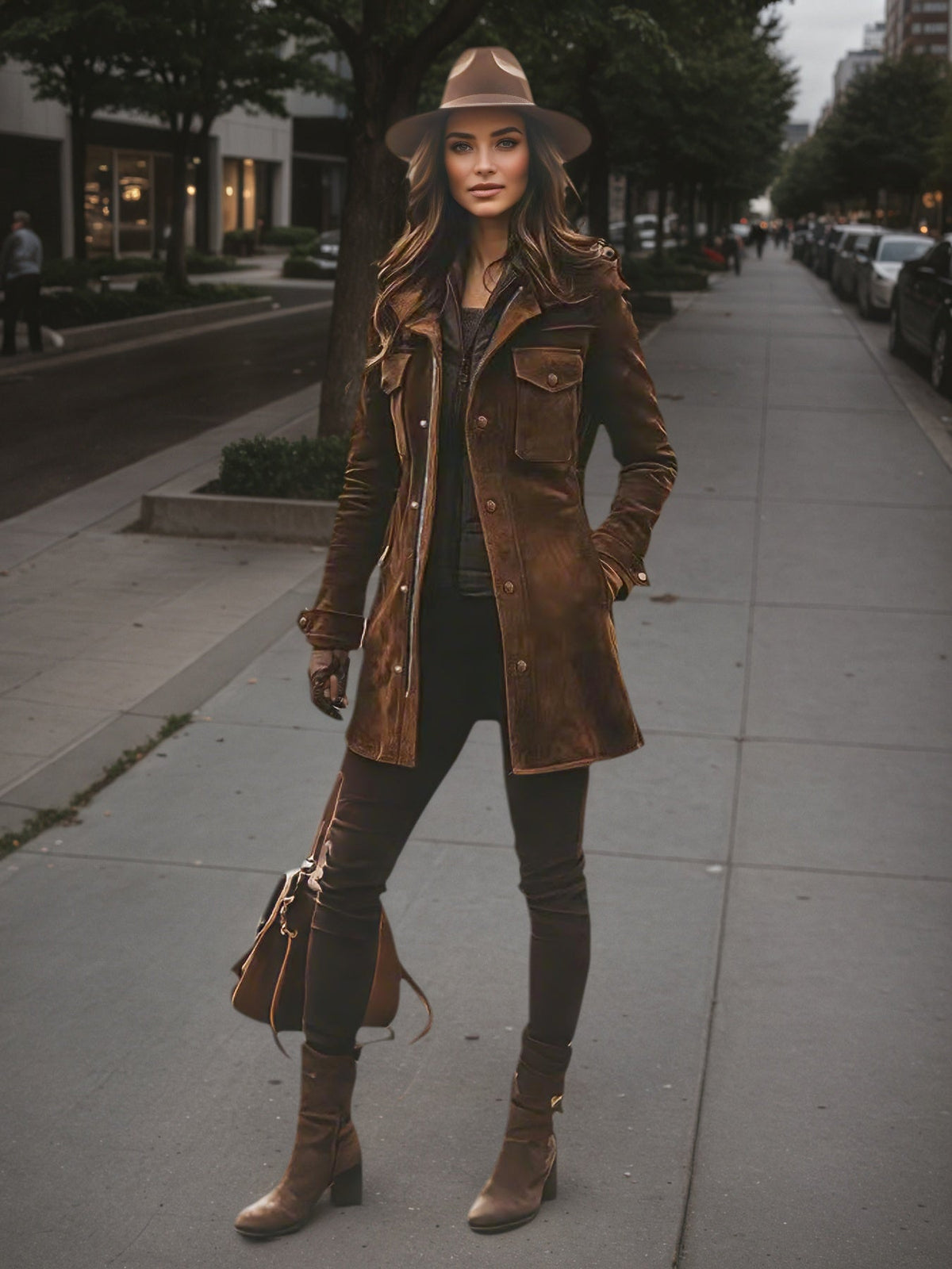 The Aspen Suede Trench Jacket