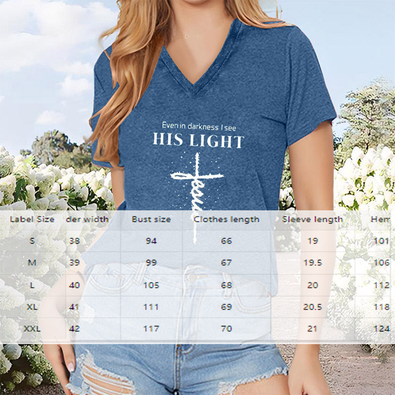 Geometric Cross Short Sleeve Top