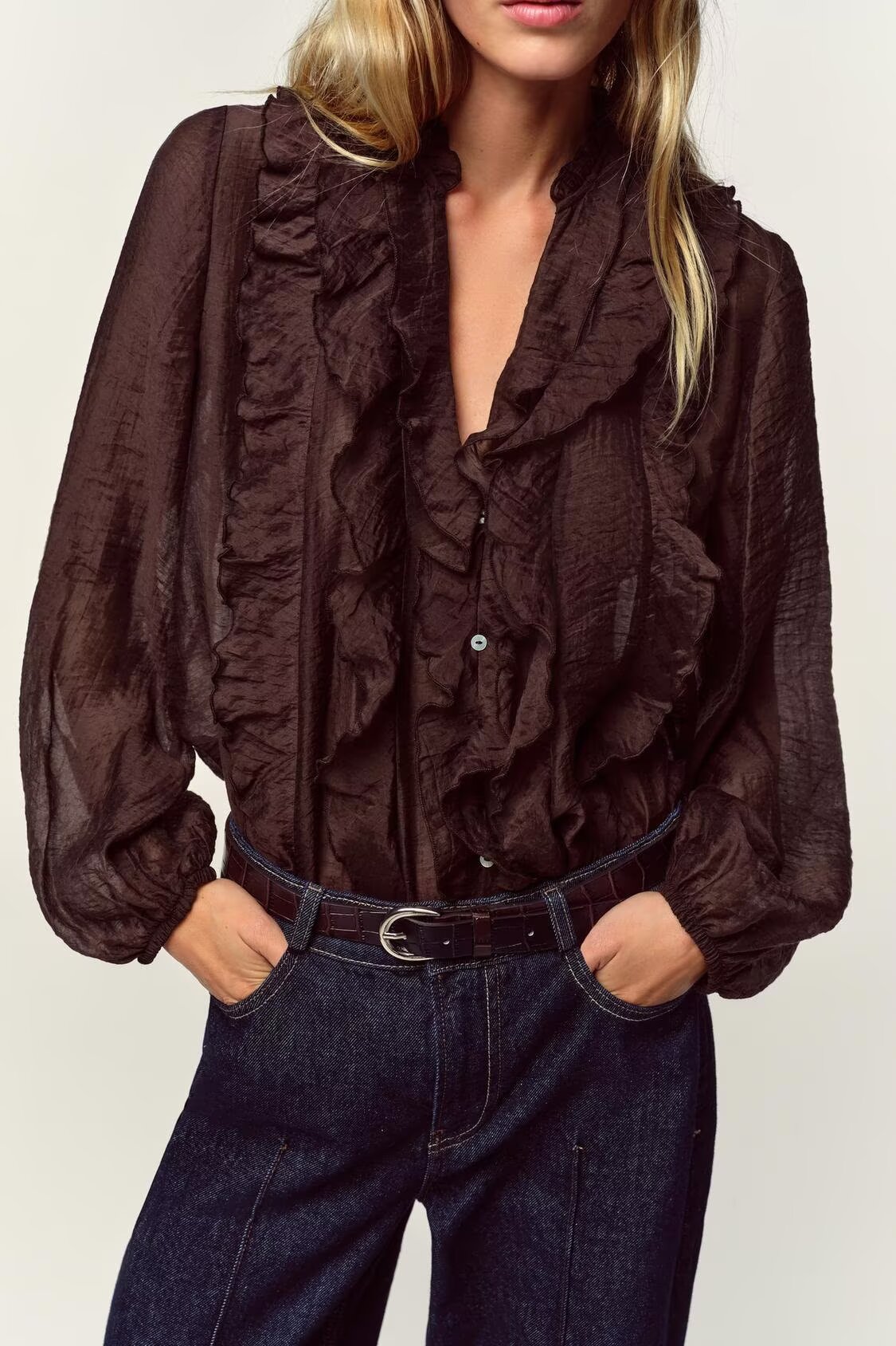 The Chiffon Ruffle Blouse
