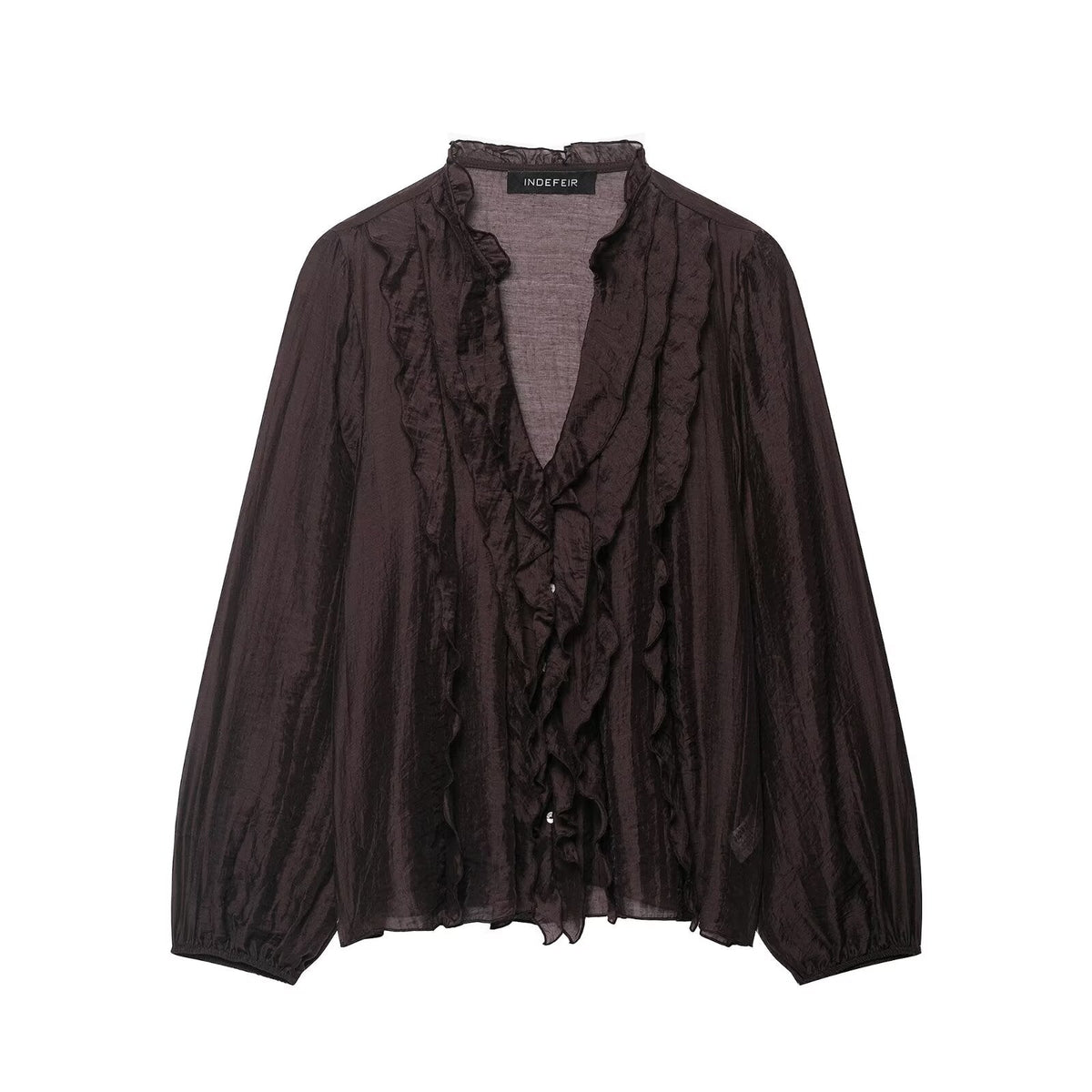 The Chiffon Ruffle Blouse