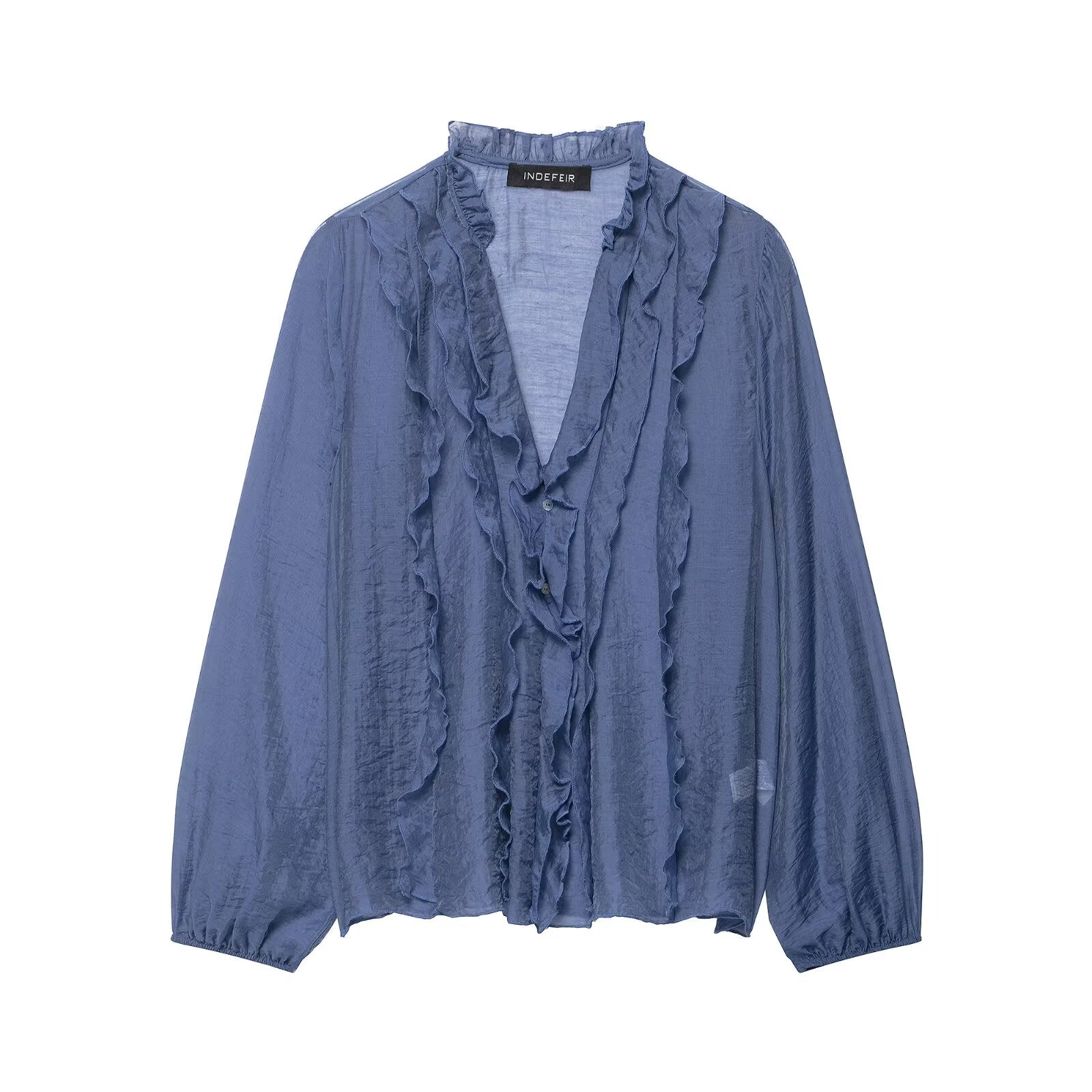 The Chiffon Ruffle Blouse