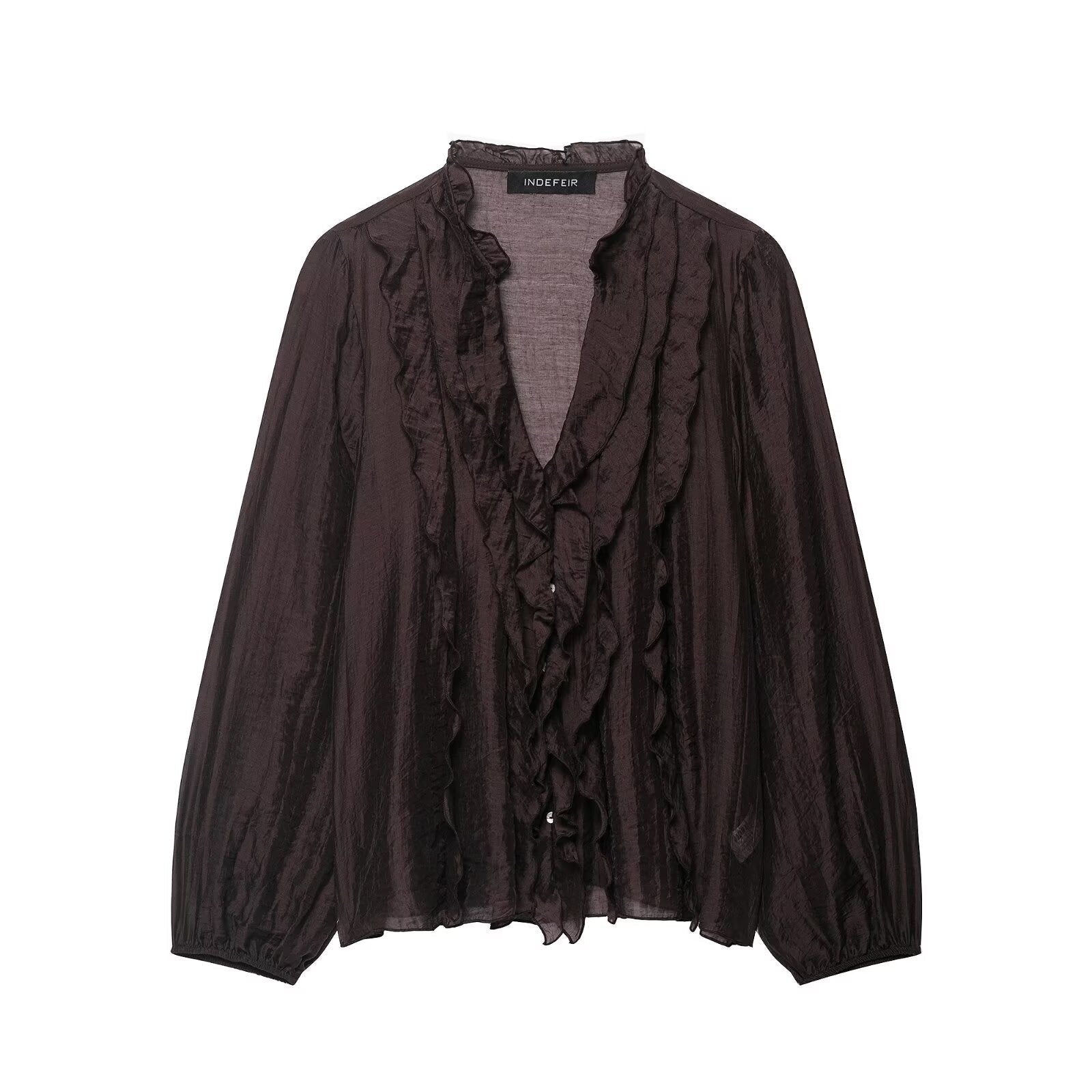The Chiffon Ruffle Blouse