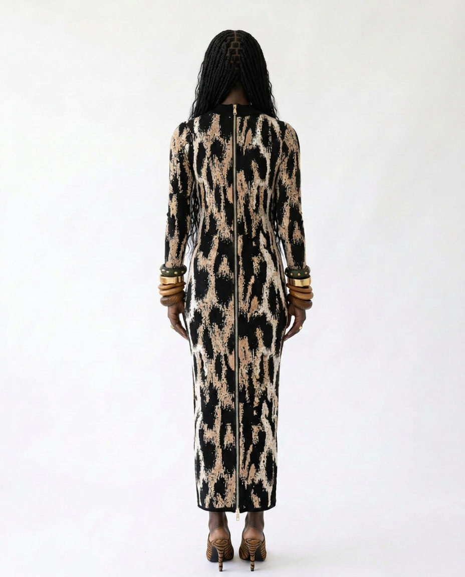 Leopard Print Sheath Dress