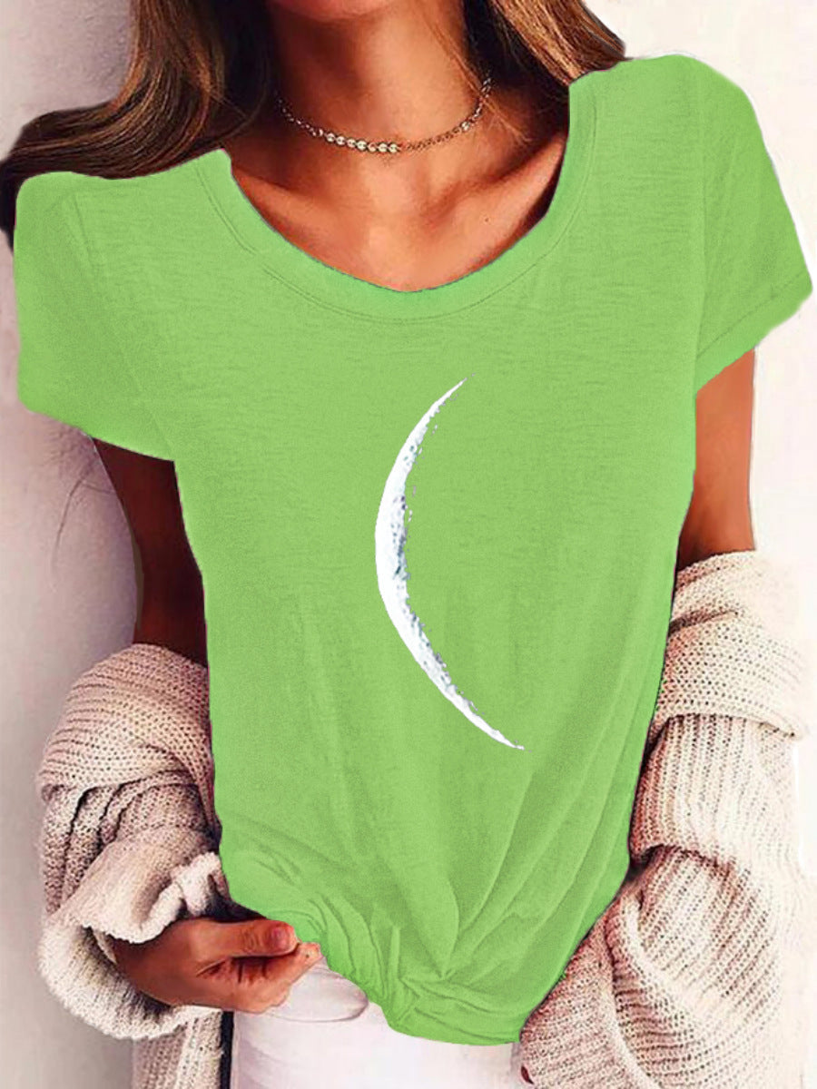 Moon Printed T-Shirt