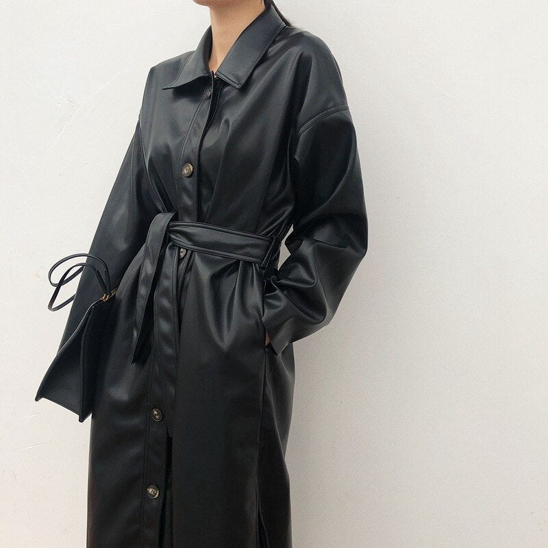 Polo Collar Lace Detail Coat