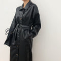 Polo Collar Lace Detail Coat