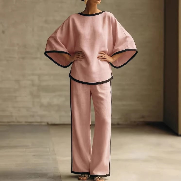 Loose Bat Sleeve Two-Piece Set