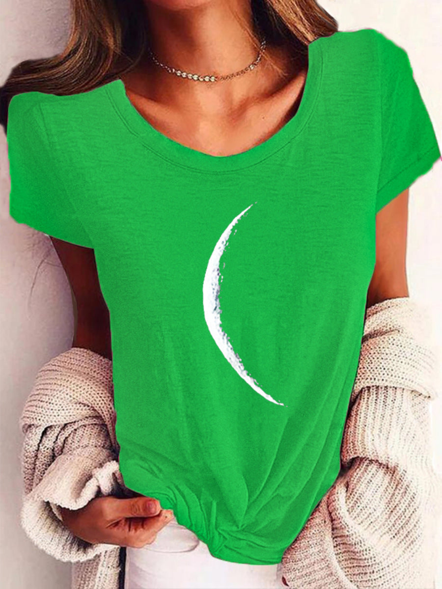 Moon Printed T-Shirt