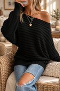 So Me Loose-Fit Batwing-Sleeve Knit Sweater