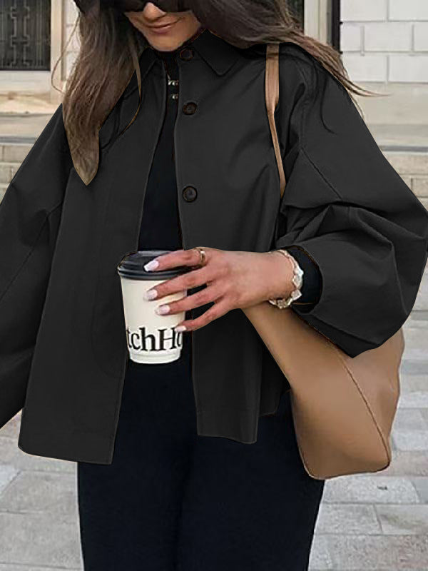 French-Style Loose Trench Coat