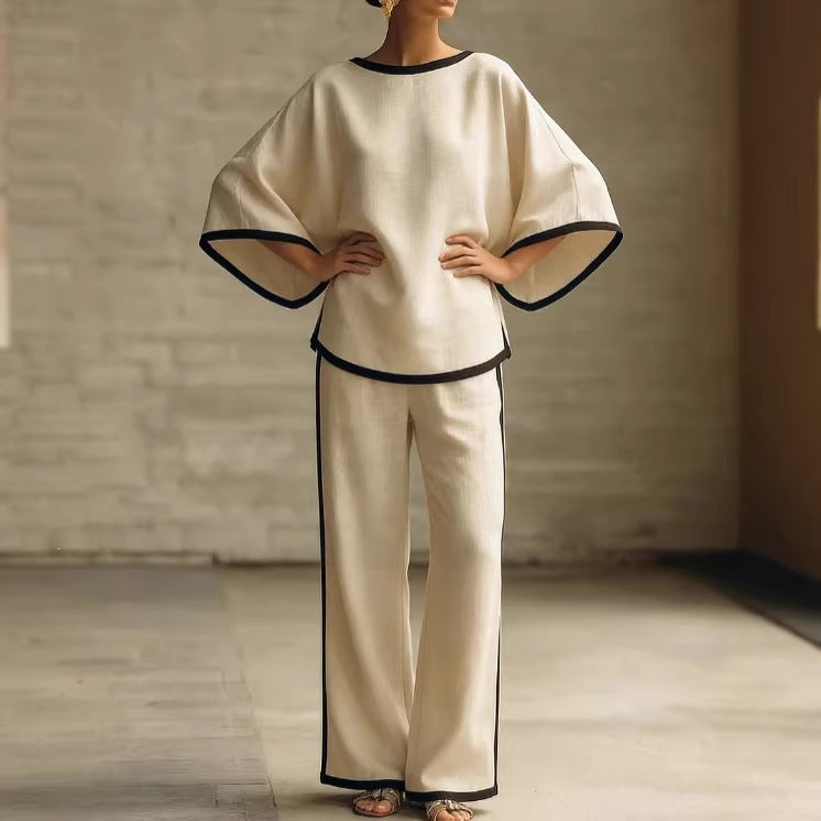Loose Bat Sleeve Two-Piece Set