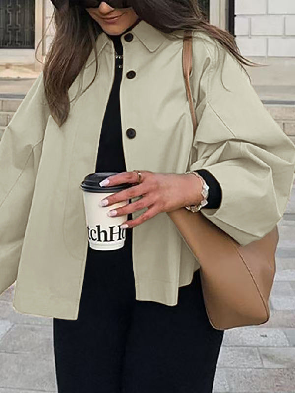 French-Style Loose Trench Coat