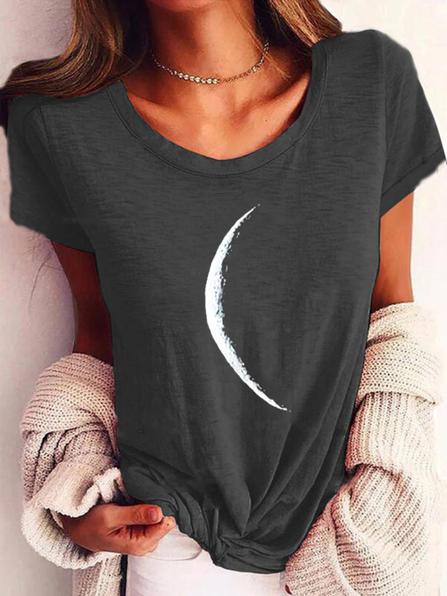 Moon Printed T-Shirt