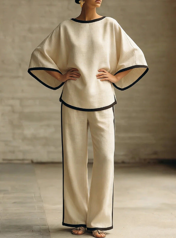 Loose Bat Sleeve Two-Piece Set