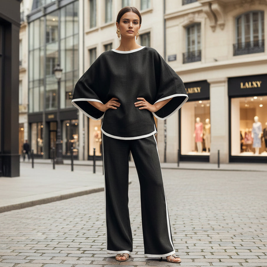 Loose Bat Sleeve Two-Piece Set