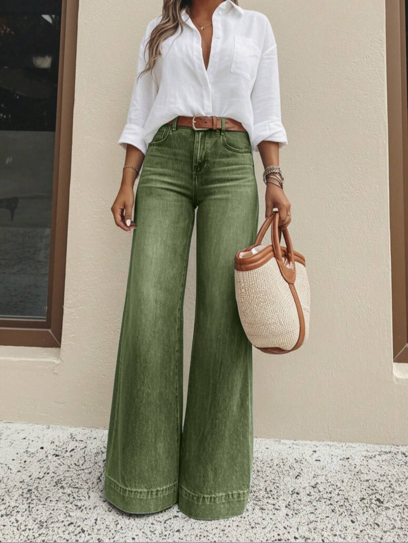 Washed Away Wide Leg Jeans