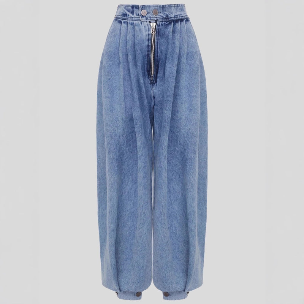 High Waisted Leg-Tie Jeans