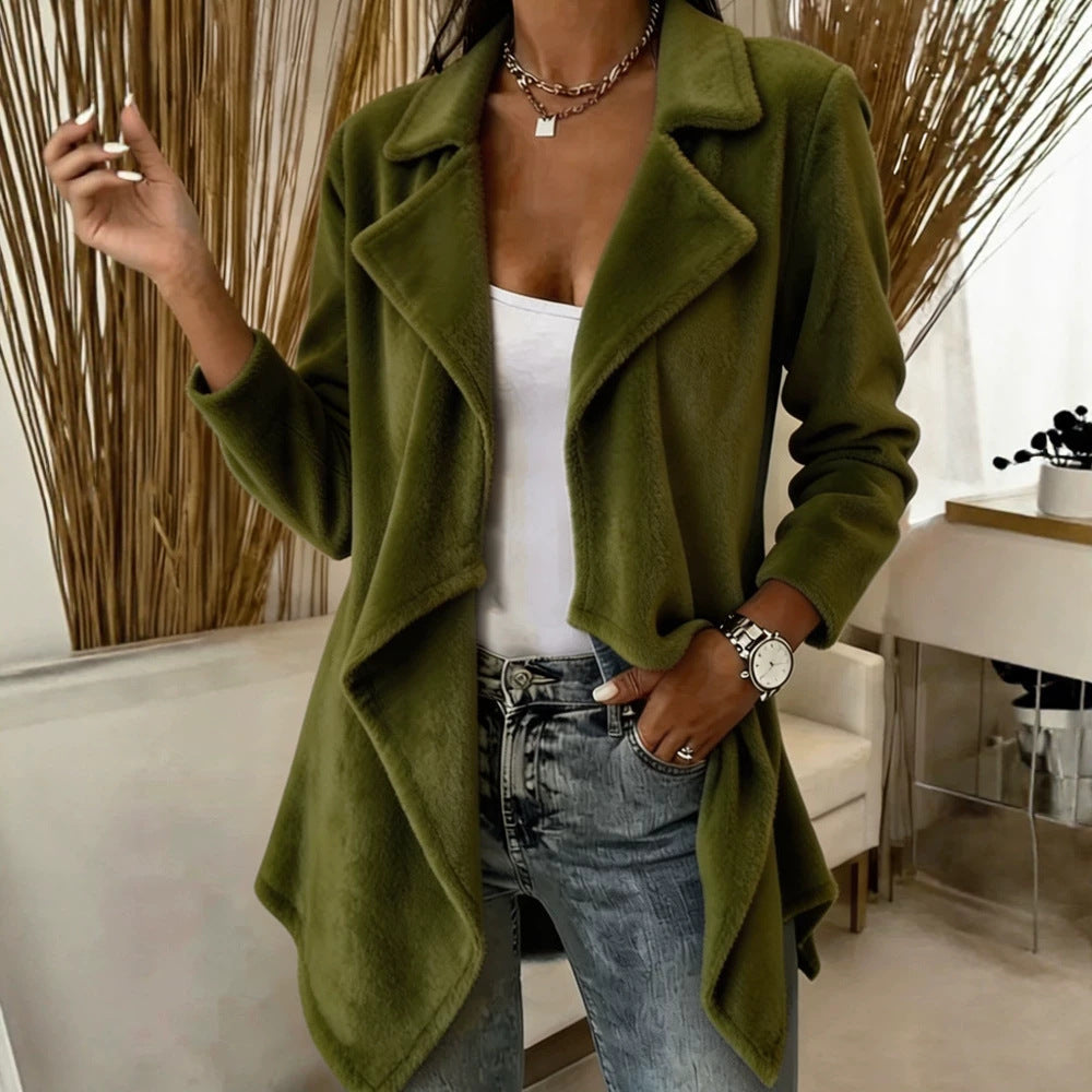 Haven Open-Front Waterfall Cardigan Coat