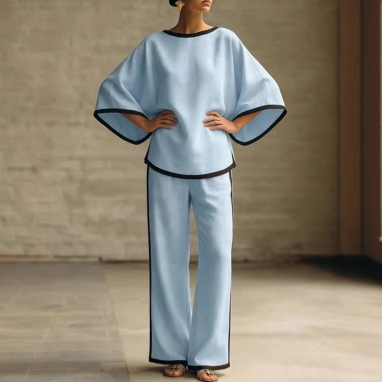 Loose Bat Sleeve Two-Piece Set