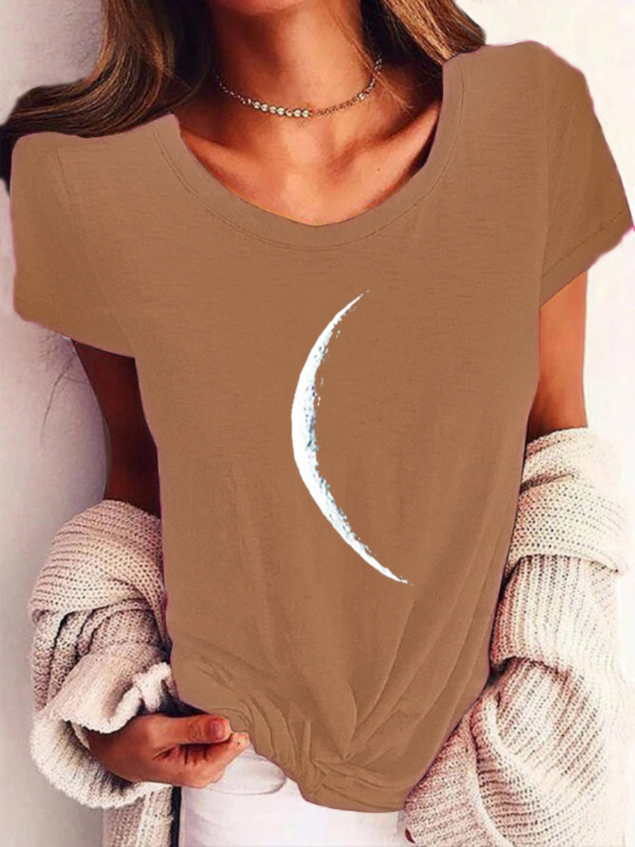Moon Printed T-Shirt