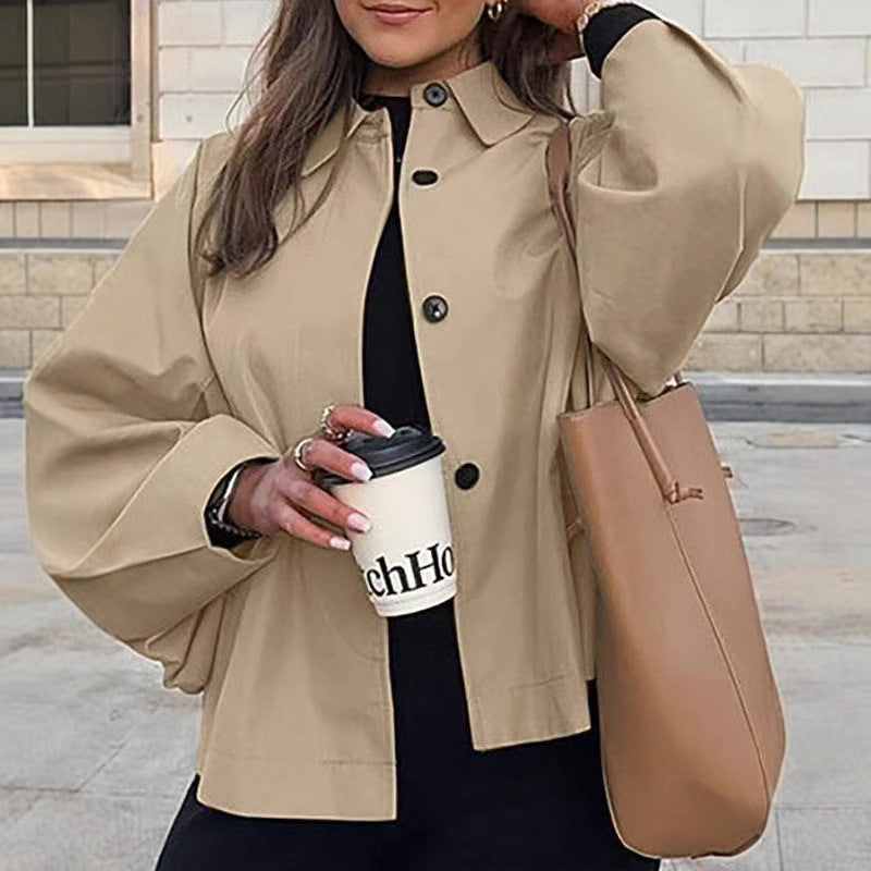 French-Style Loose Trench Coat