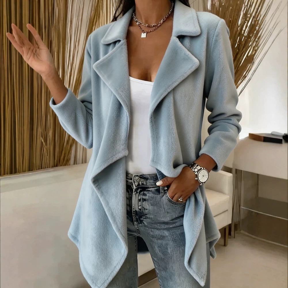 Haven Open-Front Waterfall Cardigan Coat