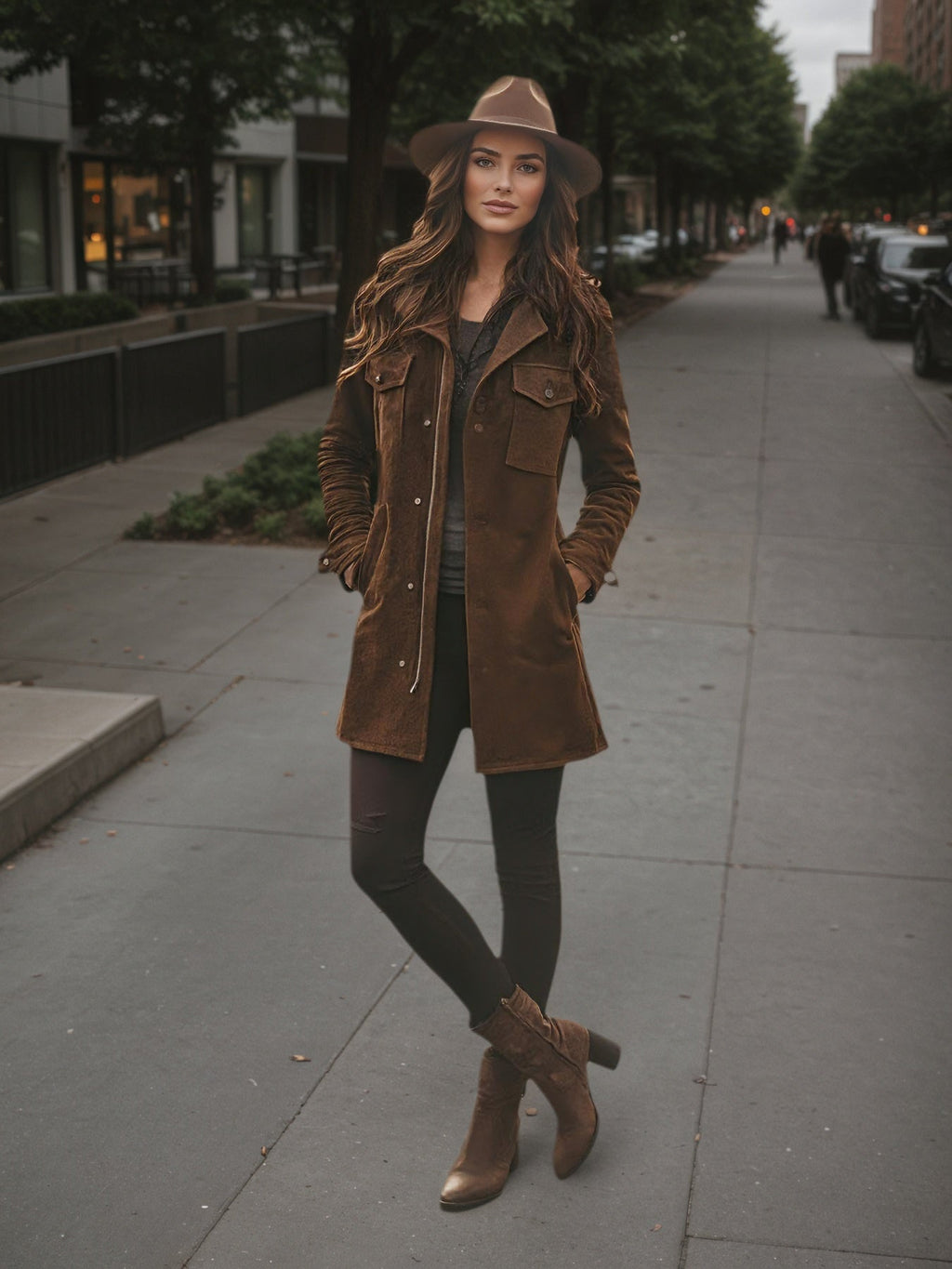 The Aspen Suede Trench Jacket