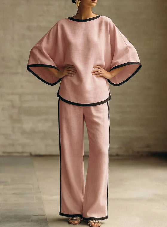 Loose Bat Sleeve Two-Piece Set