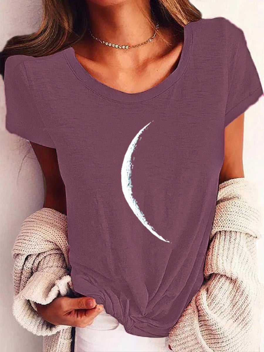 Moon Printed T-Shirt