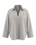 Adventurous Striped Loose Blouse
