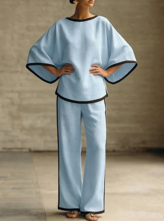 Loose Bat Sleeve Two-Piece Set
