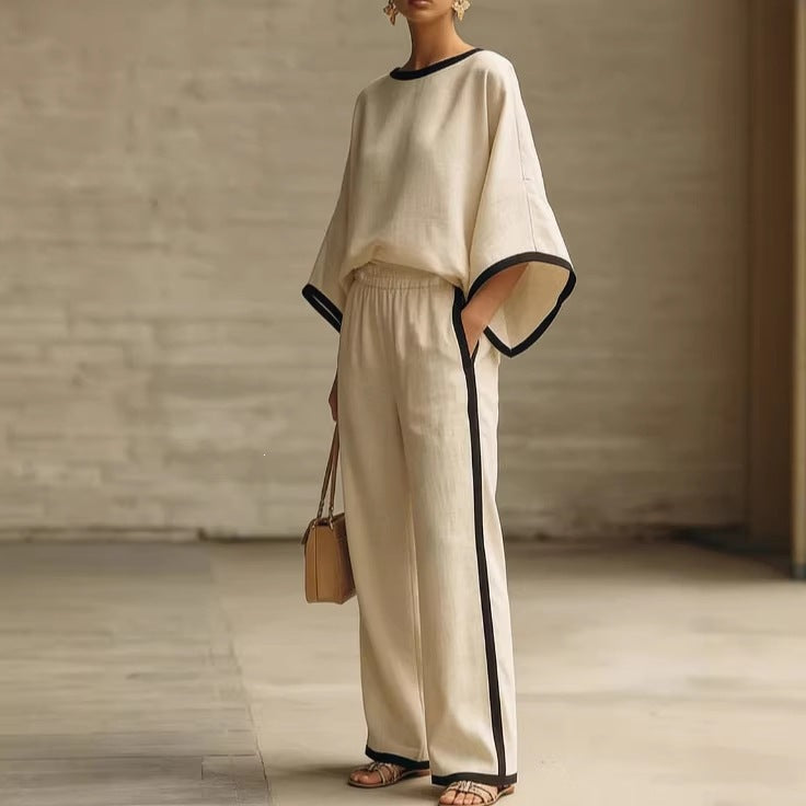 Loose Bat Sleeve Two-Piece Set