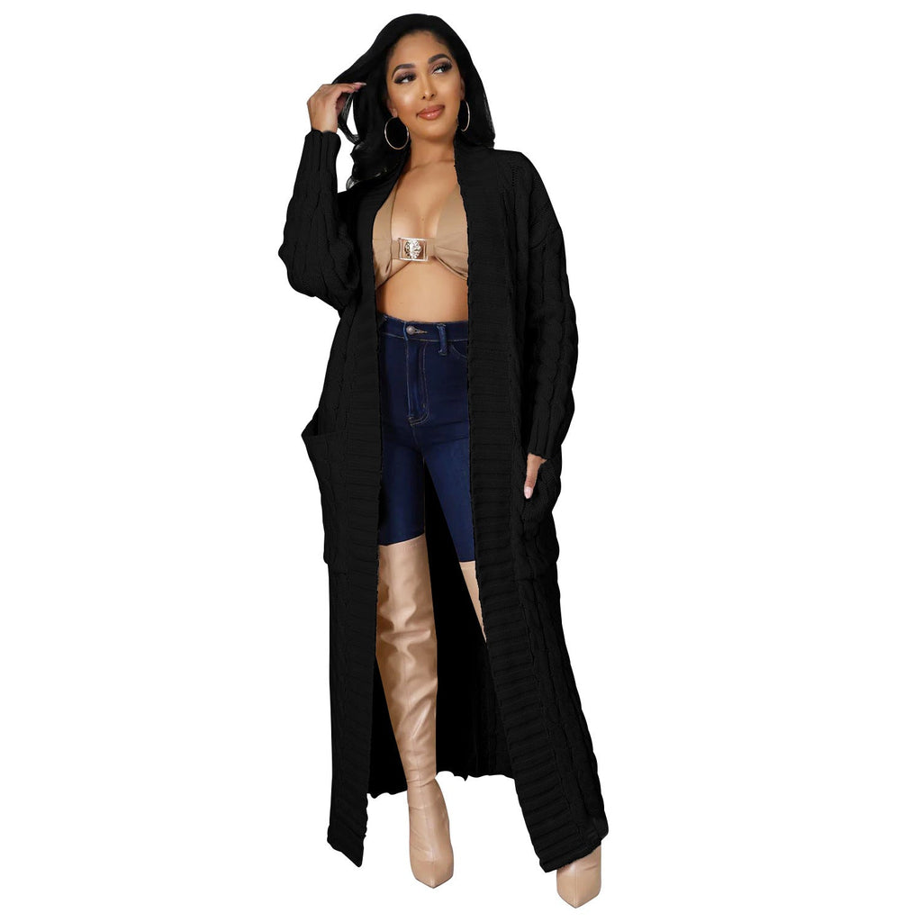 Chalet Cable Knit Maxi Duster Cardigan