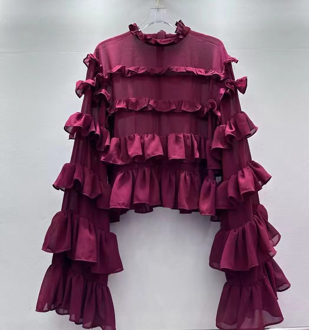 Parisian Romance Tiered Top
