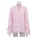 Bell Sleeve Loose Pockets Shirt
