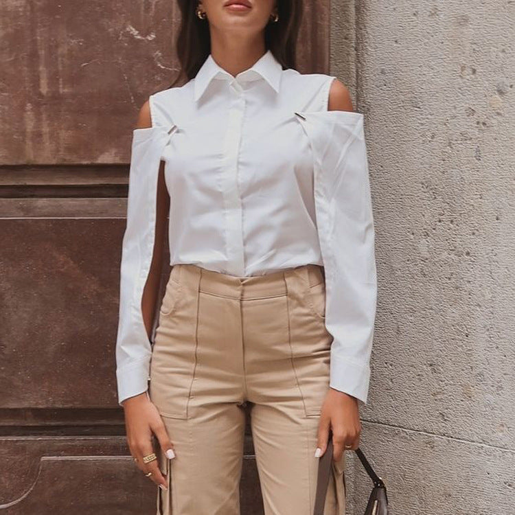 Detachable Long Sleeve Blouse