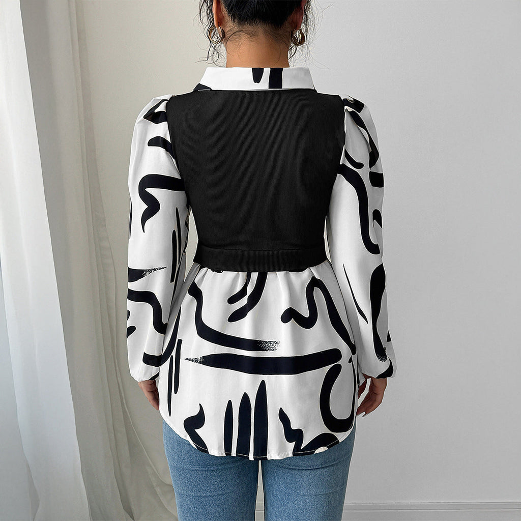 Metropolitan Abstract 2-in-1 Shirt