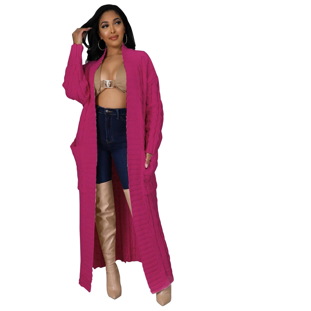 Chalet Cable Knit Maxi Duster Cardigan