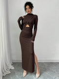 Amara Ribbed Cutout Dress