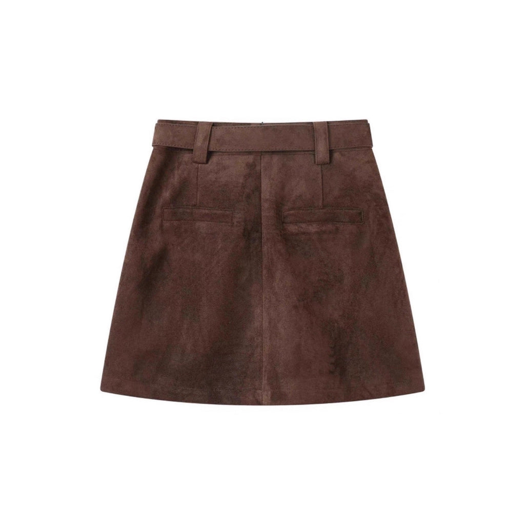 The Bella Suede Mini Skirt
