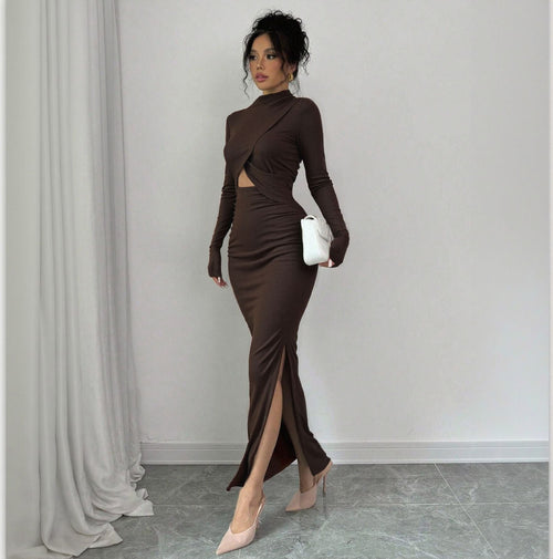 Amara Ribbed Cutout Dress