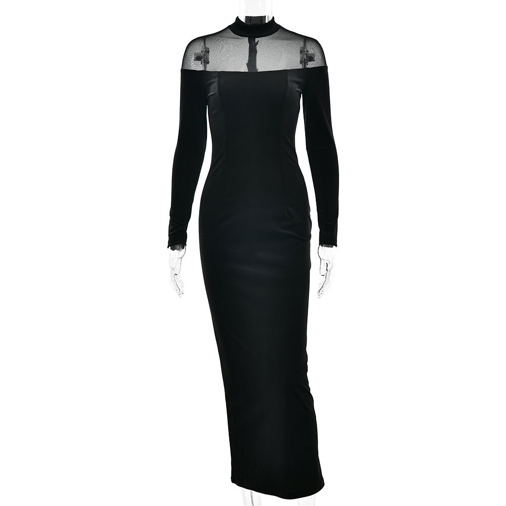 Voile See Through Dress