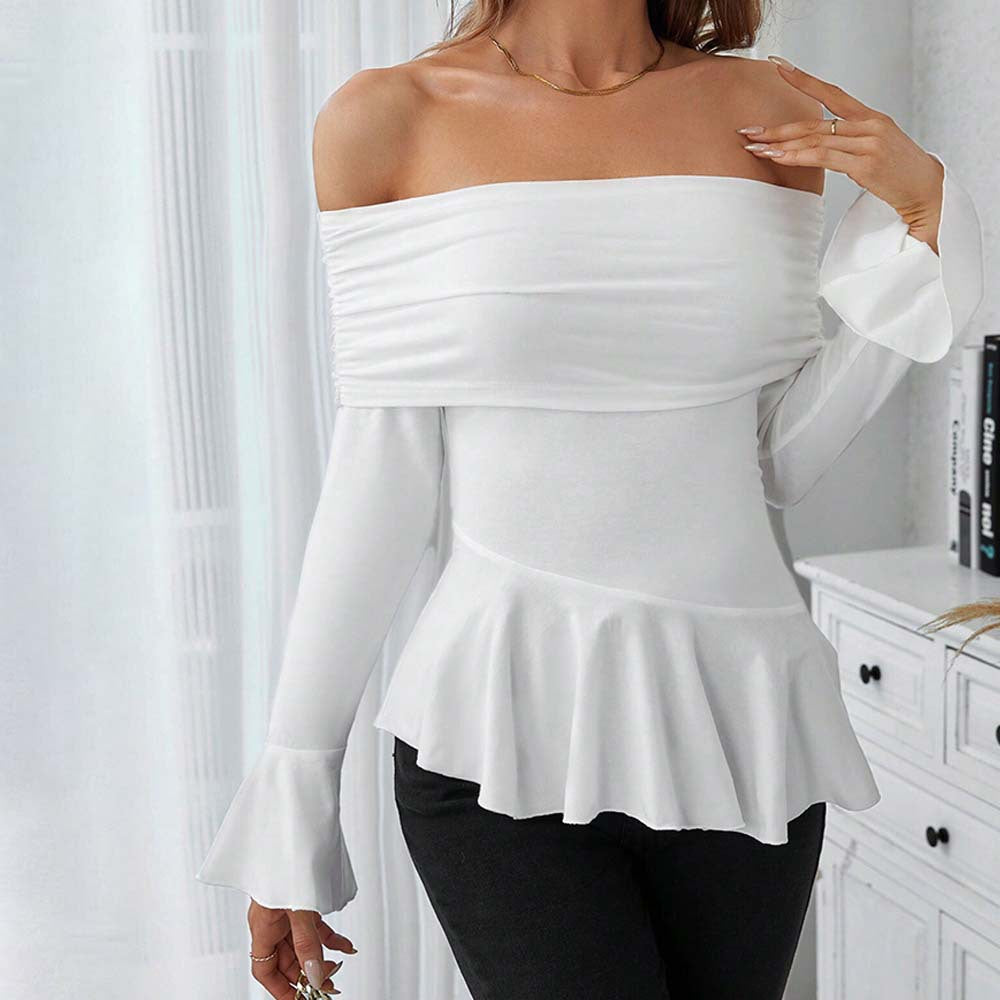 Aura Off-Shoulder Peplum Blouse