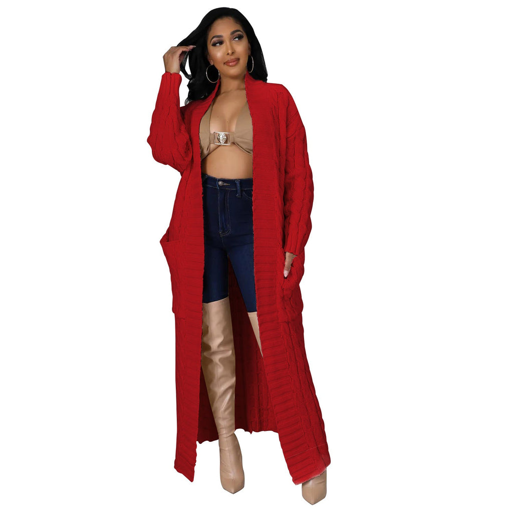 Chalet Cable Knit Maxi Duster Cardigan