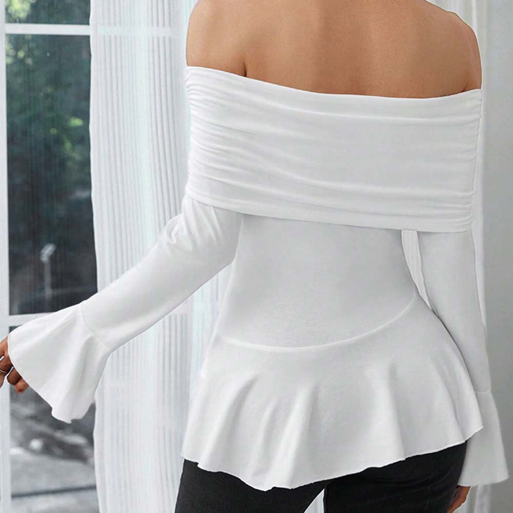 Aura Off-Shoulder Peplum Blouse